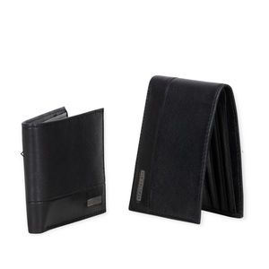 Ben Sherman Manchester Collection Slim BiFold Wallet in Black